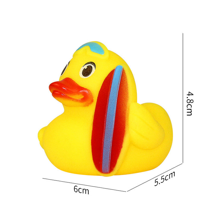 Wholesale Creative duck toy pinch sound baby bath toy