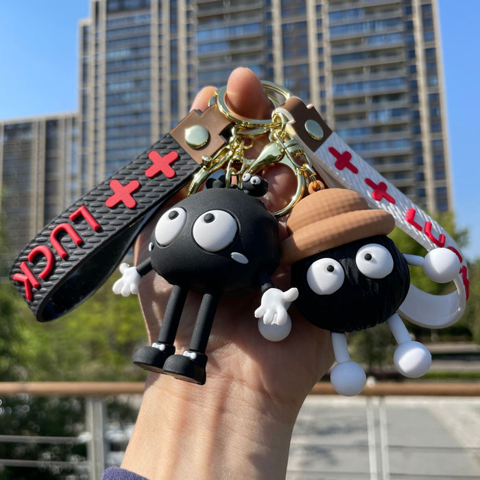 Wholesale Keychain, soft rubber pendant, cute cartoon backpack decoration, car keychain ring