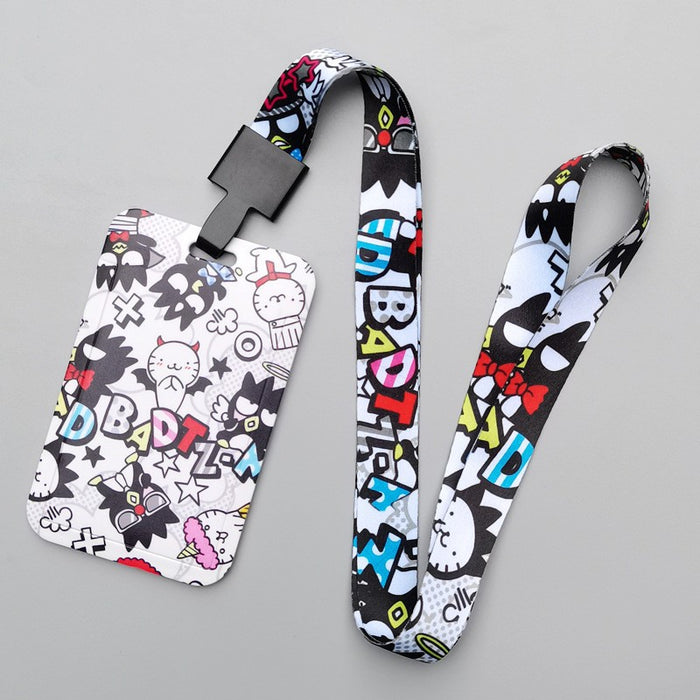 Wholesale Trendy Plastic Cartoon Card Holder With Lanyard Student ID Badge Gift