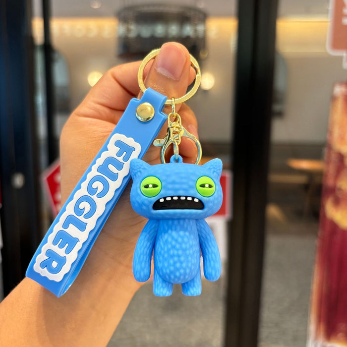 Wholesale Monster keychain cute toothy doll pendant