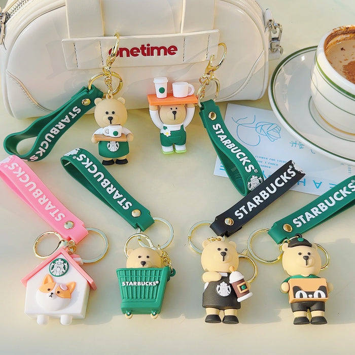 Wholesale Cute Cartoon Doll Silicone Keychain JDC-KC-WC021