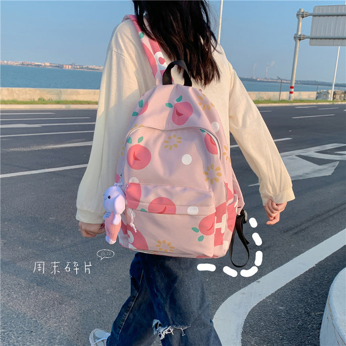 Wholesale Nylon High School College Student Graffiti Print Lightweight Backpack JDC-BP-YuanDuo029