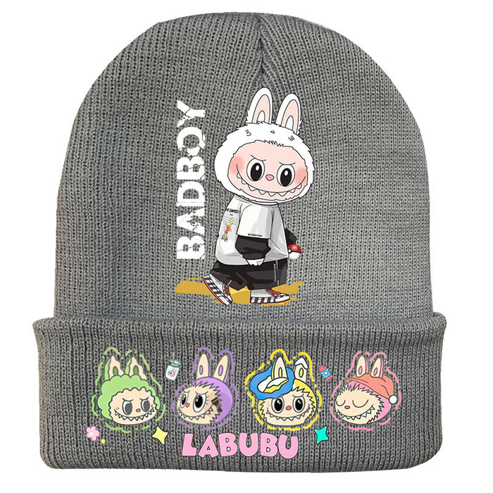 Wholesale   knitted hat autumn and winter new wool hat adult outdoor warm hat cross-border cartoon cold hat