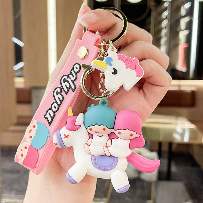 Wholesale Silicone Cartoon Doll Keychain JDC-KC-MingT156