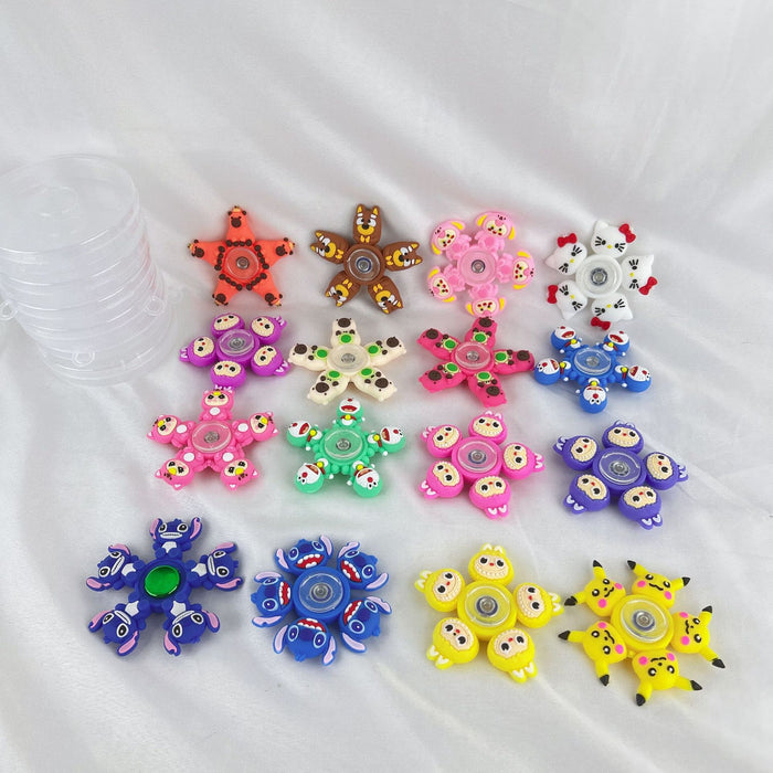 Wholesale Random Creative Fingertip Spinner Cartoon New Rotating Children' s Adult Decompression Toy Silent Cool Spinner