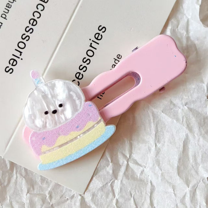 Wholesale Piggy Drink Acrylic Hair Clip