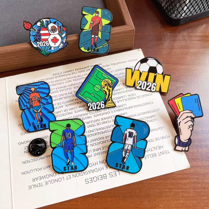 Wholesale Football Metal Badge Brooch