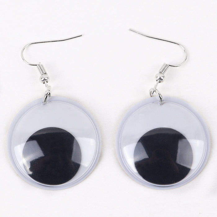 Wholesale Halloween Weird Party Eyes Plastic Earrings JDC-ES-ChouD014