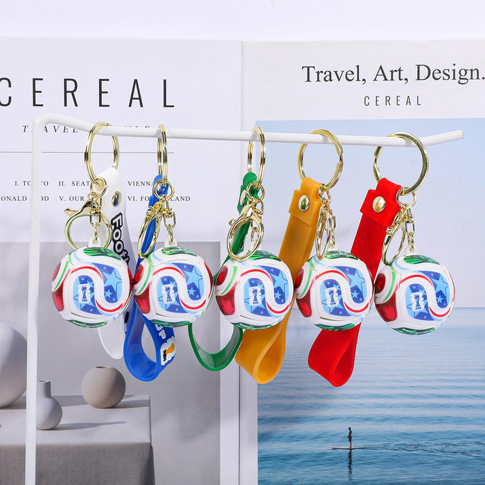 Wholesale 3pcs World Cup Football Keychain Mascot Pendant