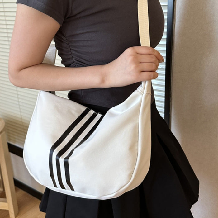 Wholesale Bag niche design, high-end striped crossbody bag