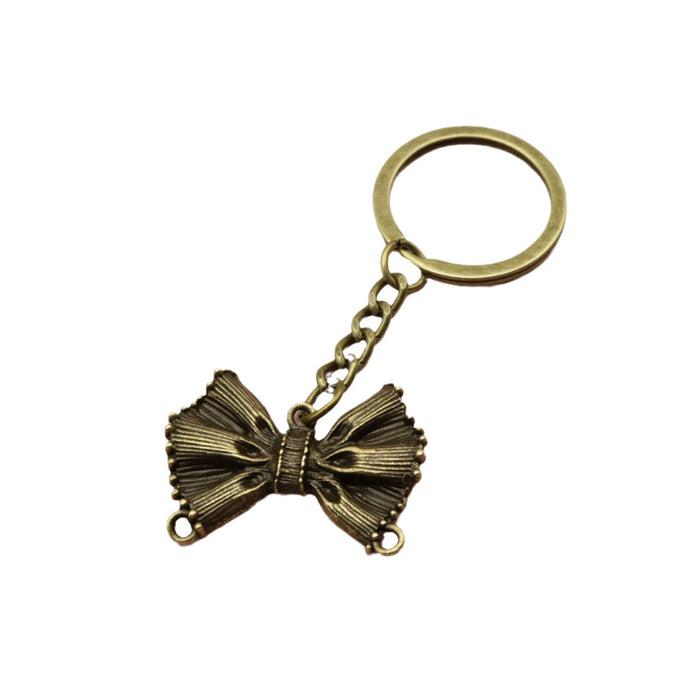 Wholesale Iron Alloy Simple Bow Keychain JDC-KC-HEMS003