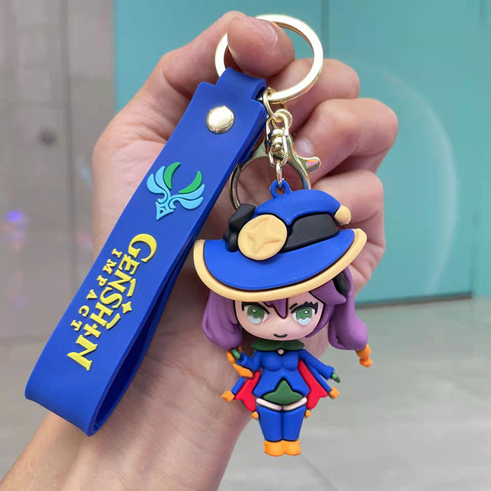 Wholesale Cute Cartoon Three-dimensional Silicone Keychain JDC-KC-Chongli013