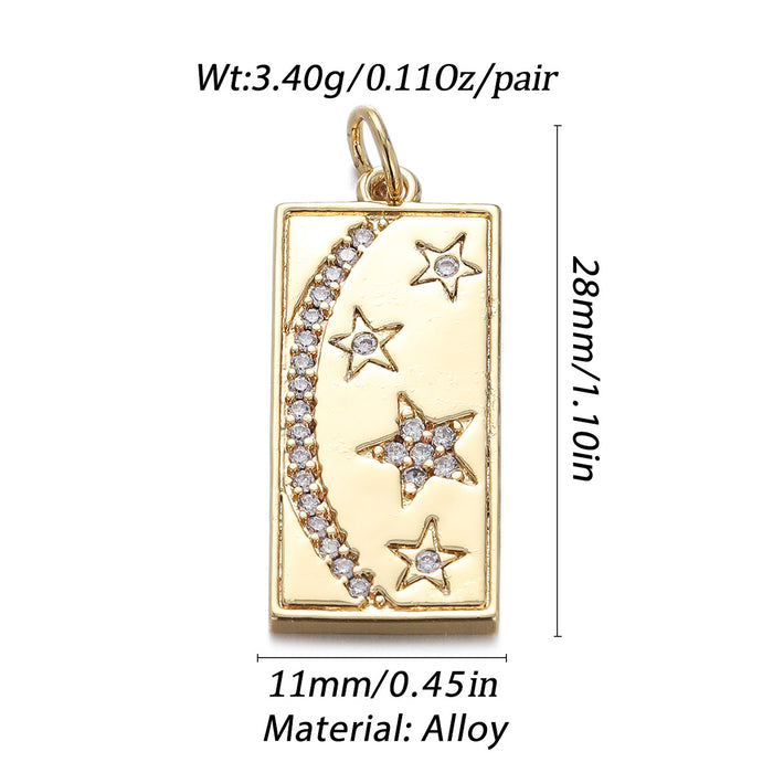 Wholesale Gold Pendant Zircon Oil Drop Necklace Earrings Bracelet JDC-PT-YJ002