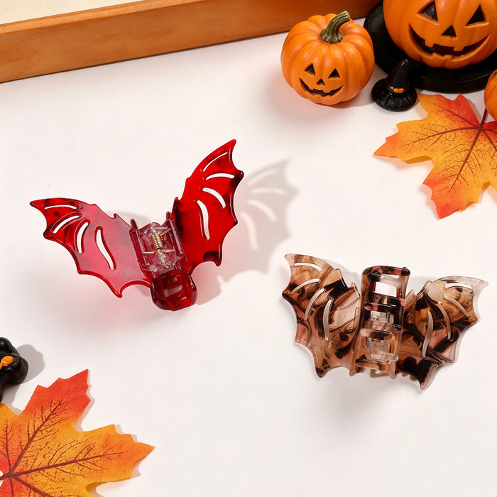 Wholesale  Bat Design PVC Hair Clip Funny Hair Gripper For Women Festival Costume Party Accessory