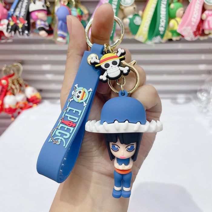 Wholesale Cute Cartoon Three-dimensional Silicone Keychain JDC-KC-JuShu033