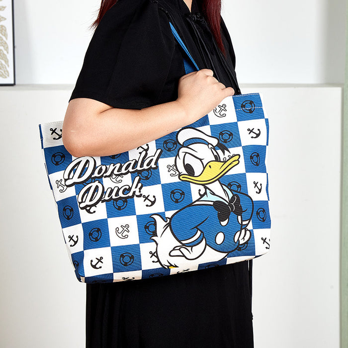 Wholesale Cartoon Canvas Bag Large Capacity Zippered Canvas Tote Bag Bear Cute Student Shoulder Bag
