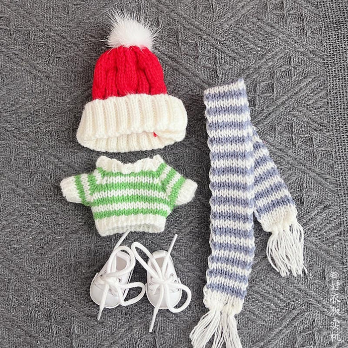 Wholesale Clothing accessories pendant baby clothes Christmas hat f set winter sweater