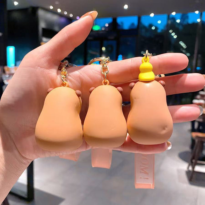 Wholesale  Silicone Keychain Pendant Cute Doll Bag Decoration