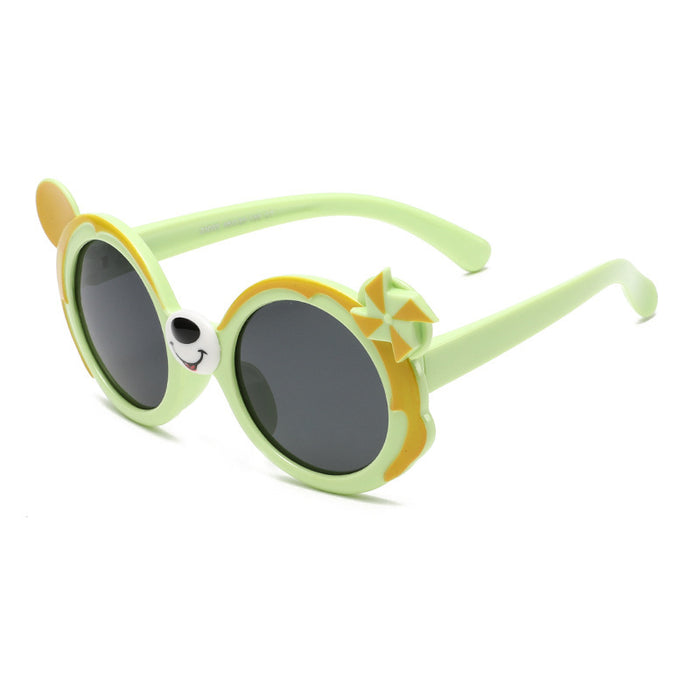 Wholesale Silicone Polarized Sunglasses  Cartoon Bear Windmill Sunglasses