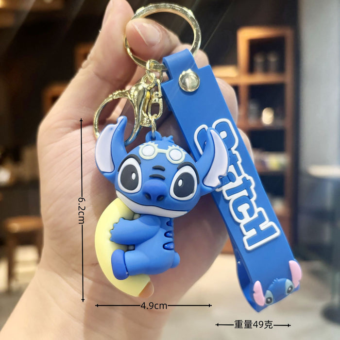 Wholesale  Soft glue  key chain pendant wholesale student bagkey chain