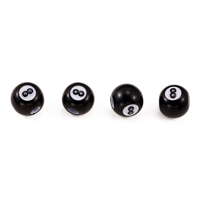 Wholesale 50pcs/pack Acrylic Billiard Black No. 8 Beads JDC-BDS-LiuXia004