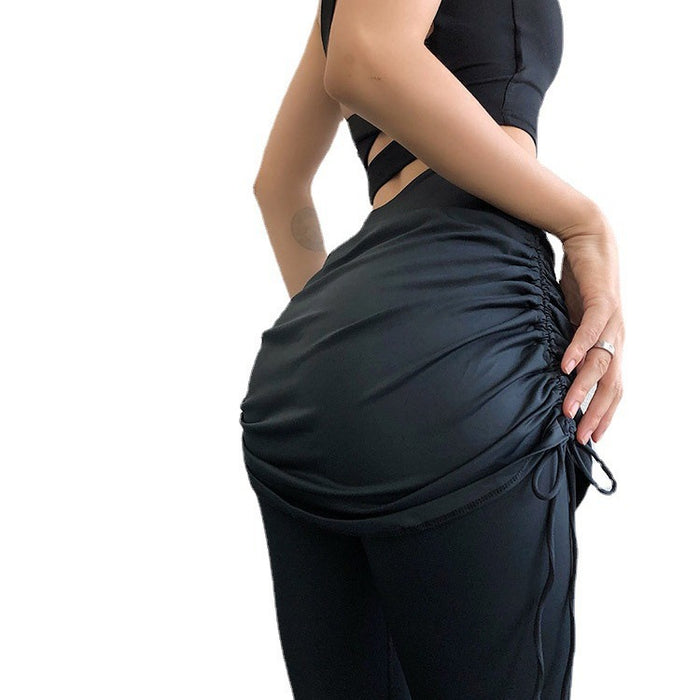 Wholesale Fitness Skirts, Stretch Body Shaping Yoga High Waist and Hip Lifting Strap Tight Sports Pants
