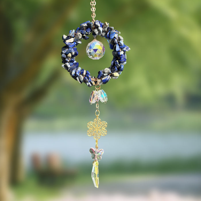 Wholesale Crystal Flower Car Hanging Ornament with Feathers Stylish Car Key Accessory MOQ≥2