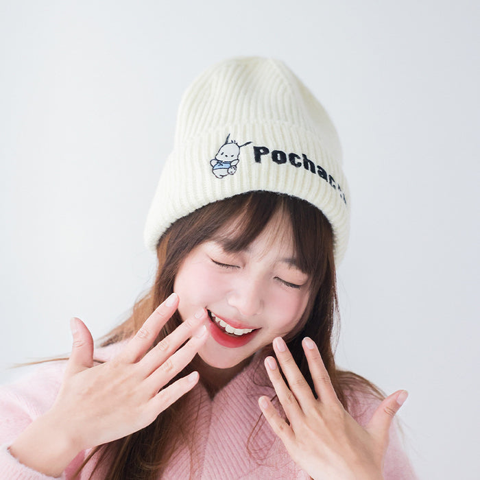 Wholesale Winter Warm Monochrome Knitted Wool Hats Cartoon Cute Hats (S) JDC-FH-Binhong001