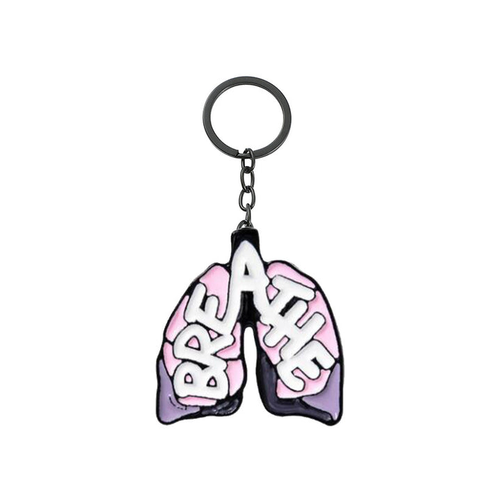 Wholesale 5PCS Creative Human Organ Zinc Alloy Keychain JDC-KC-GYu004