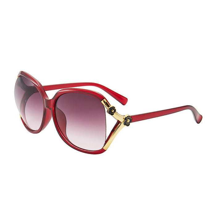 Wholesale Women's Sunglasses Camellia Hollow Dot Lacquer Rose