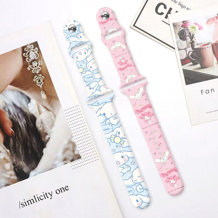 Wholesale Silicone Cartoon Printed Watch Strap JDC-WD-NuoQi011