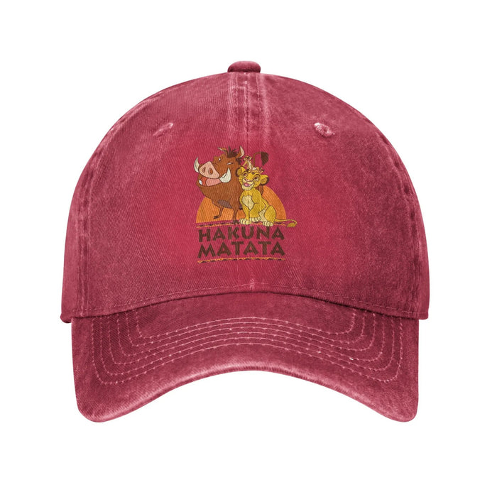 Wholesale Retro Cartoon Printed Baseball Cap Adjustable Summer Sun Hat With Letter Design