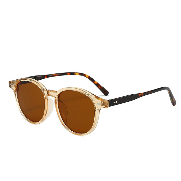 Wholesale Classic Retro Round  Small Frame Ladies Sunglasses