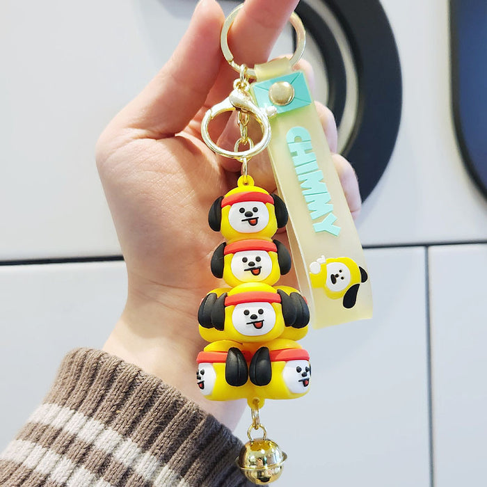 Wholesale Silicone Cartoon Doll Keychain JDC-KC-ZhangX003