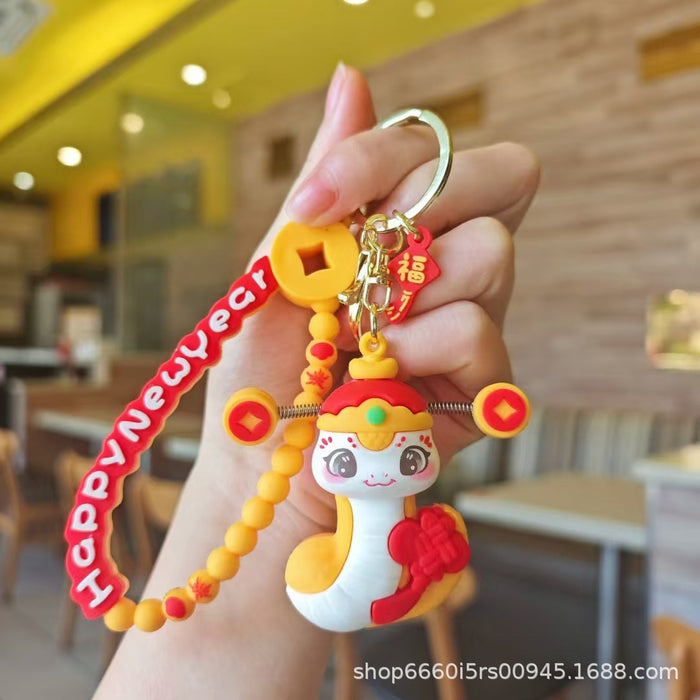 Wholesale  Snake Keychain Cartoon Cute Small Pendant