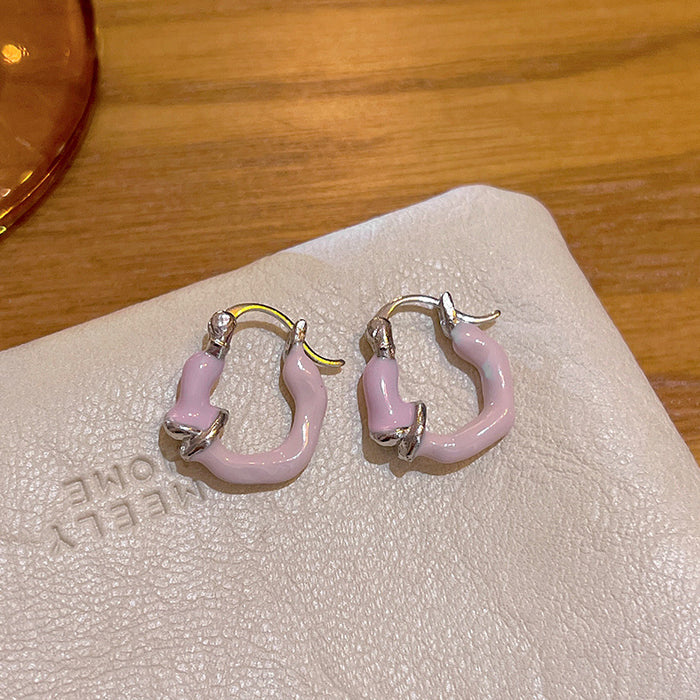 Wholesale U-shaped temperament ear buckle, niche design, versatile, unique and personalized knot earrings