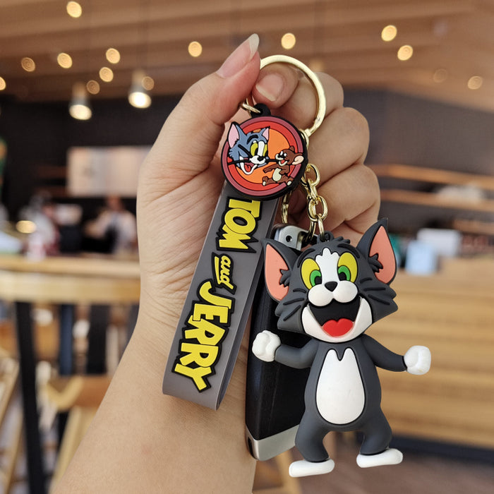 Wholesale Cartoon Silicone Doll Keychain JDC-KC-ZhuoRan019