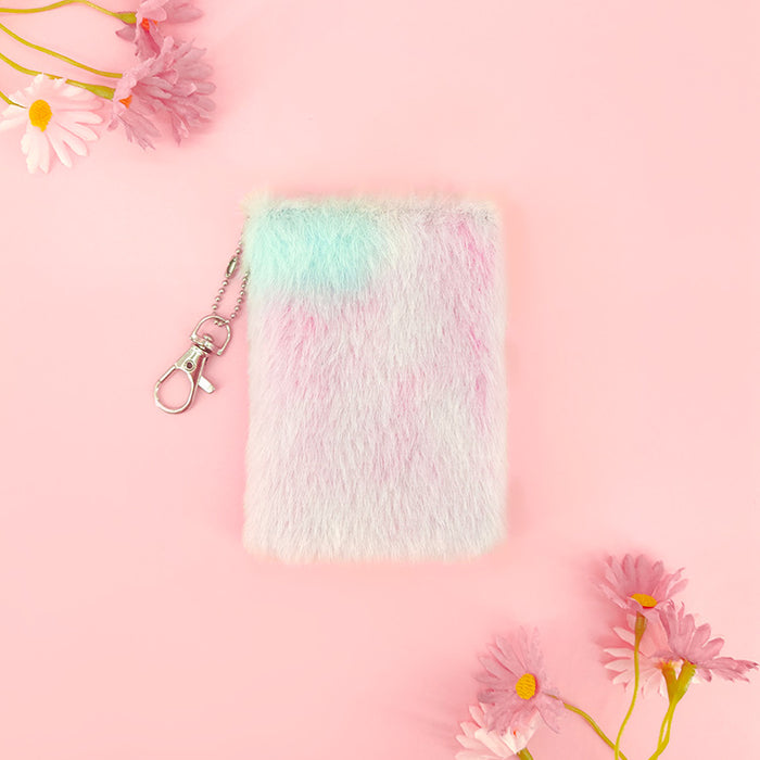 Wholesale Plush Notebook Cute Candy Color Pocket Journal for Casual Writing Gift MOQ≥2