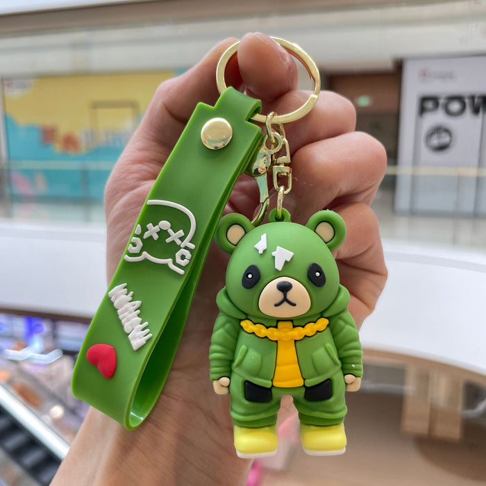 Wholesale Cute dressing keychain, exquisite and creative small gift, backpack pendant, cartoon doll, car keychain