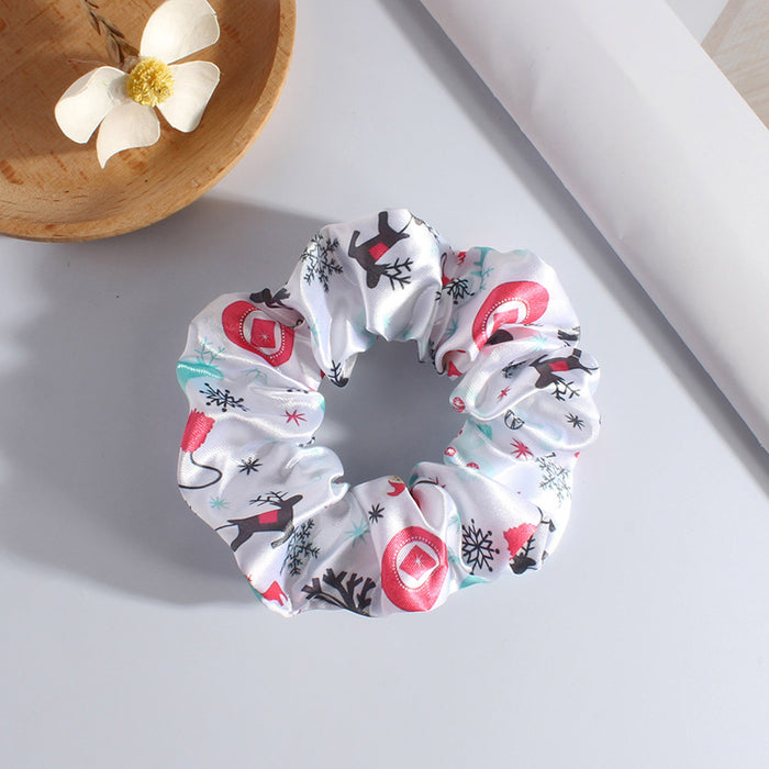 Wholesale Christmas Plush Hair Scrunchies JDC-HS-Heqin003