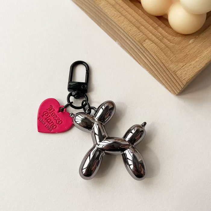 Wholesale Heart Balloon Dog Keychain Dark Cool Bag Pendant
