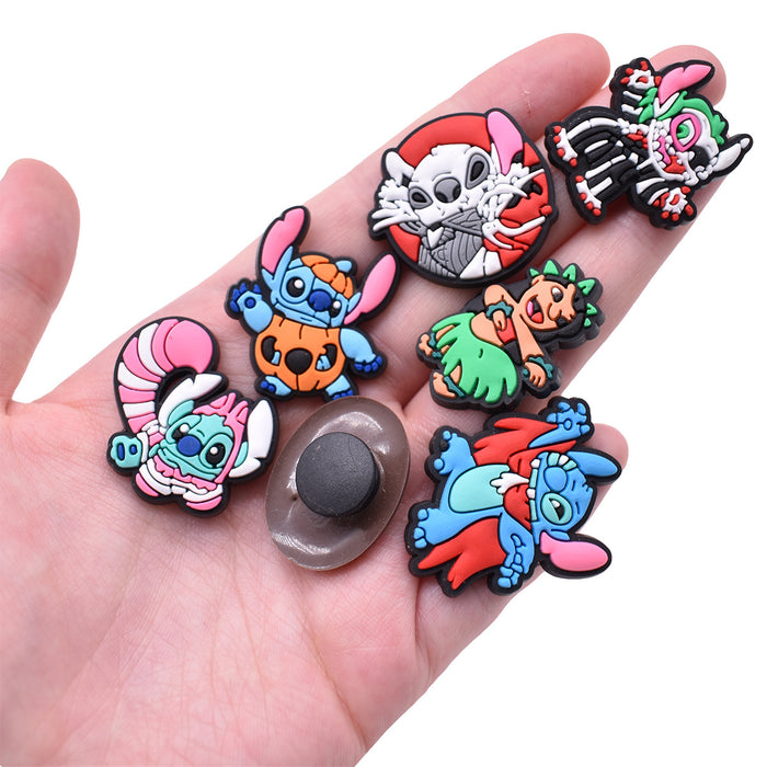 Wholesale Random 100pcs Cartoon Soft Rubber Clogs Shoe Buckle Decoration JDC-SC-RYY002