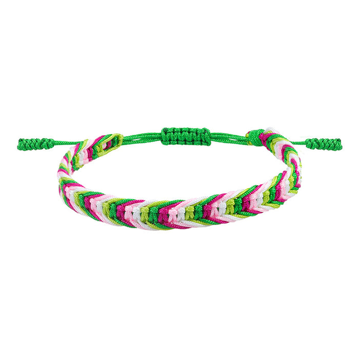 Wholesale Bohemian Style Colorful Rope Woven Bracelet JDC-BT-YiYe007