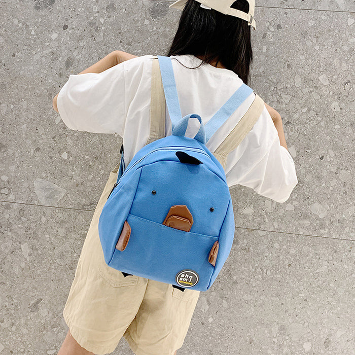 Wholesale Cute Children's Backpack Parent-child Bag Canvas Small School Bag JDC-BP-YuanDuo042