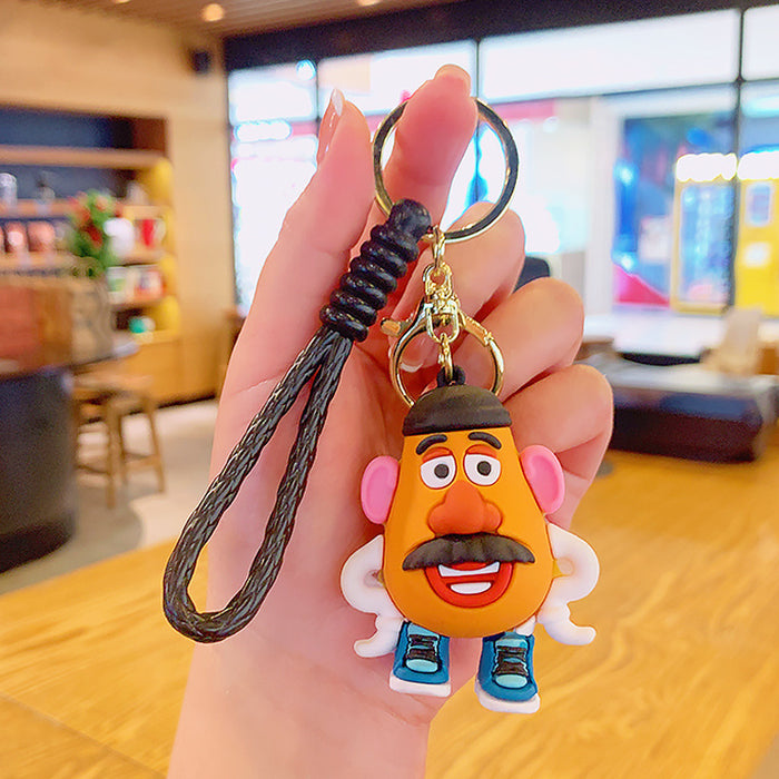 Wholesale Silicone Cartoon Doll Keychain JDC-KC-MingT155