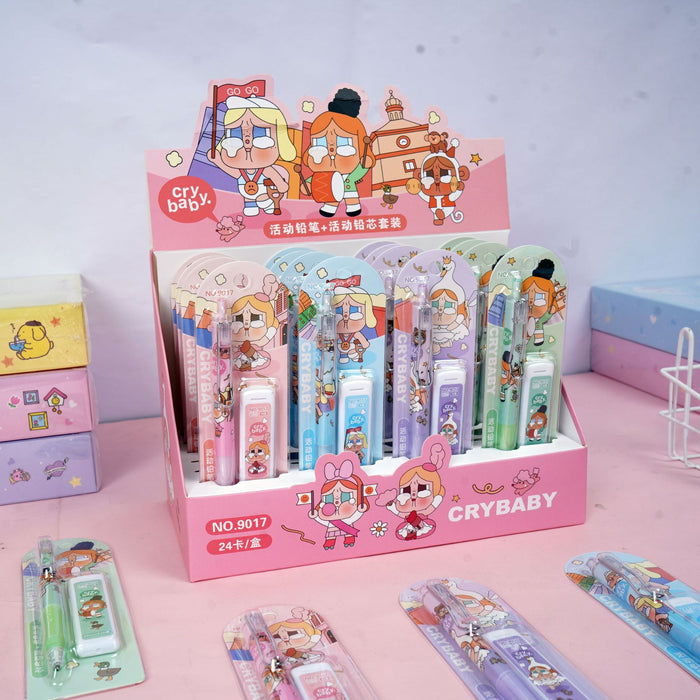 Wholesale Cartoon Automatic Pencil Set Combo Pack