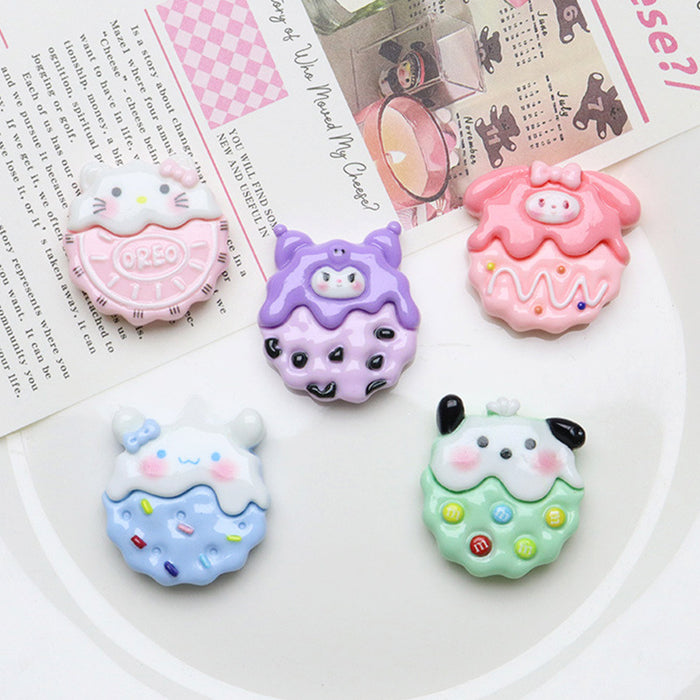 Wholesale 10PCS Cartoon Biscuit Series Resin Diy Decorative Patch Accessories JDC-FK-YaoL022