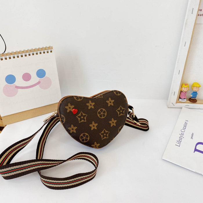 Wholesale PU Children's Bag Heart Shaped Crossbody Bag (F) JDC-SD-FuZun007