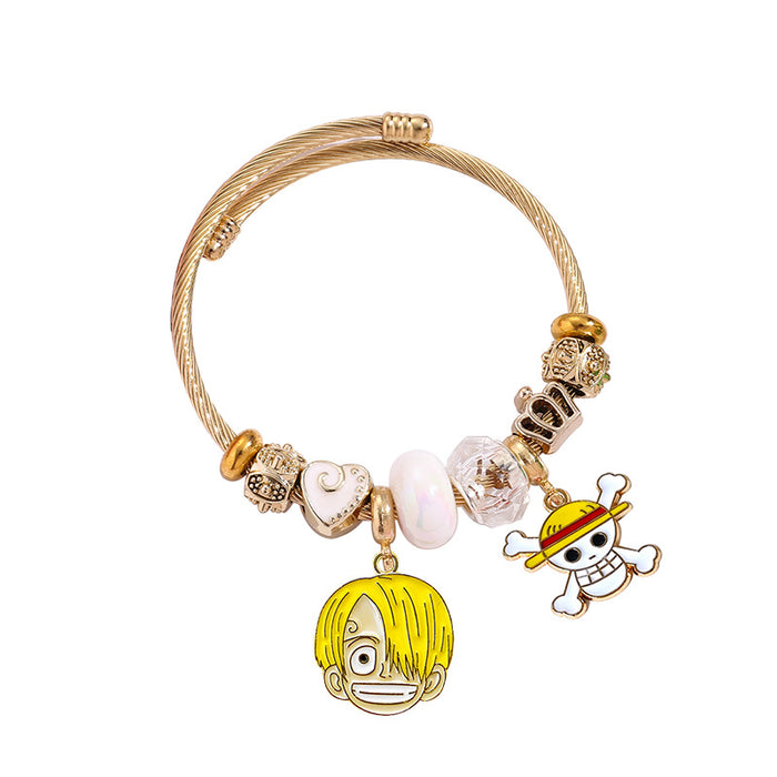 Wholesale Beaded Bracelet with Pendant Fashion Jewelry Accessory Boutique Resale Gift MOQ≥2