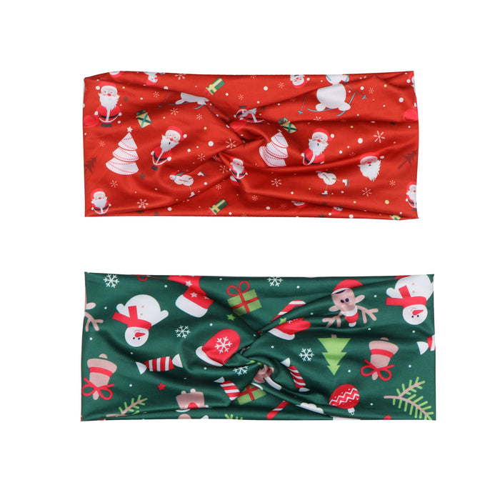 Wholesale Christmas Cross Elastic Yoga Sports Headband JDC-HD-Jint003